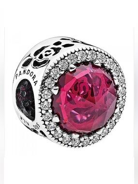 DISNEY Beauty & Beast BELLE RADIANT ROSE PANDORA Charm NEW